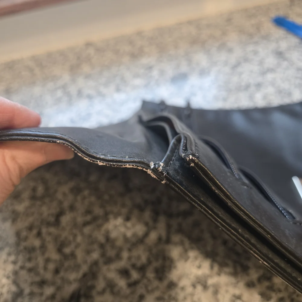 ​Vintage Professional Black Leather Document Clutch | Portfolio Case